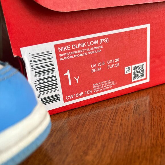 Nike Dunk Low University Blue 1Y - Picture 15 of 16